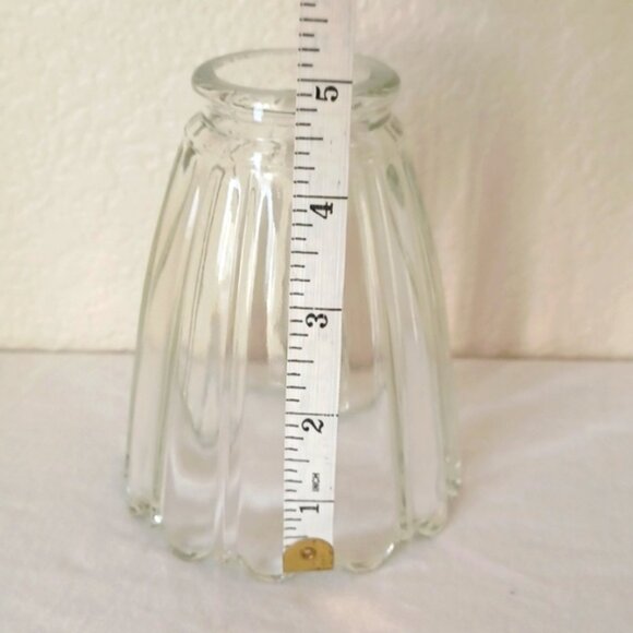 4 PIECE SET Glass Light Shades for Sconce or Ceiling Fan, Clear - Picture 9 of 16